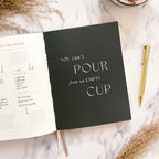 Daily Self-Care (Almond) Reflection and Gratitude Journal (Blush&Gold)