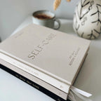 Daily Self-Care (Almond) Reflection and Gratitude Journal (Blush&Gold)