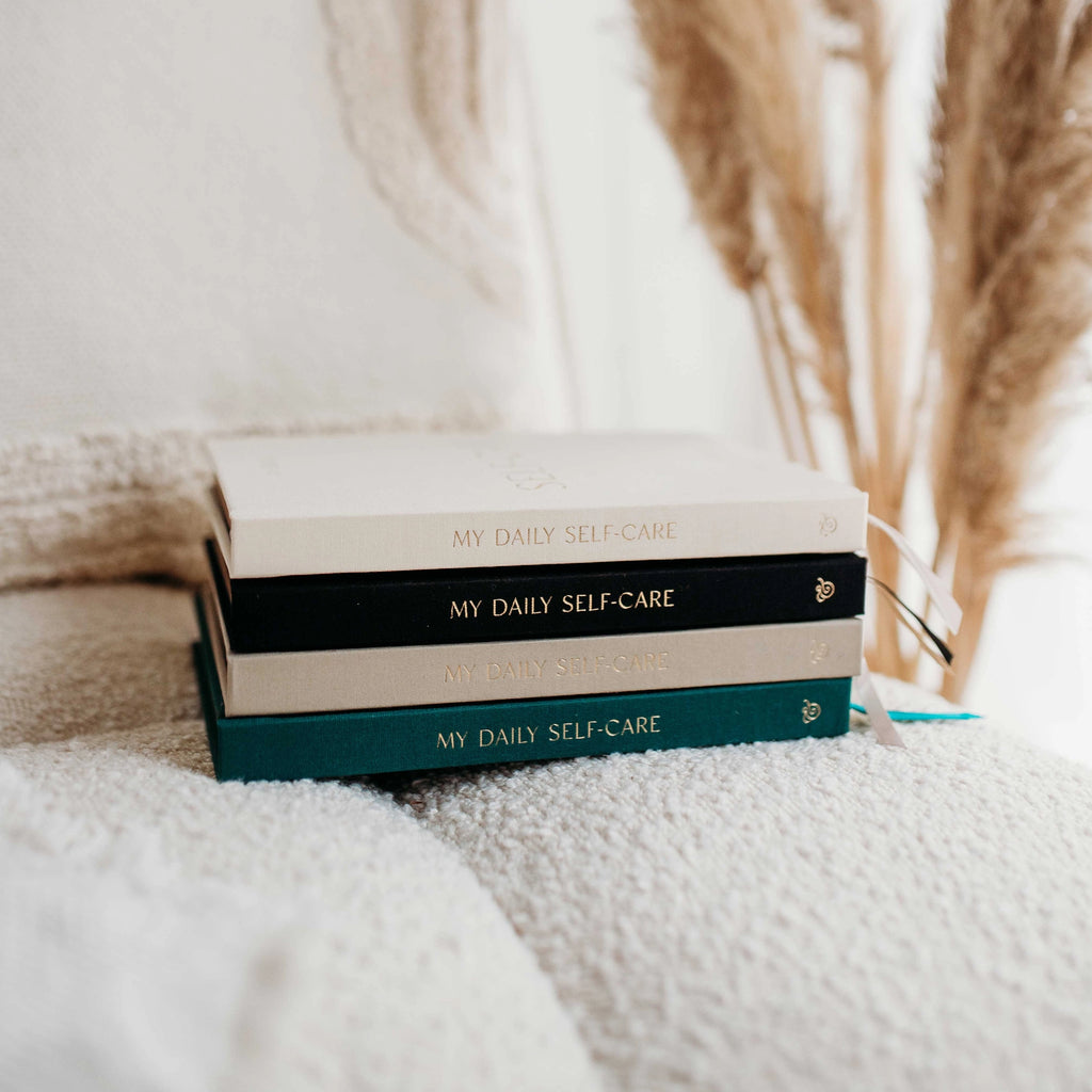 Daily Self-Care (Jupiter) Reflection and Gratitude Journal (Blush&Gold)