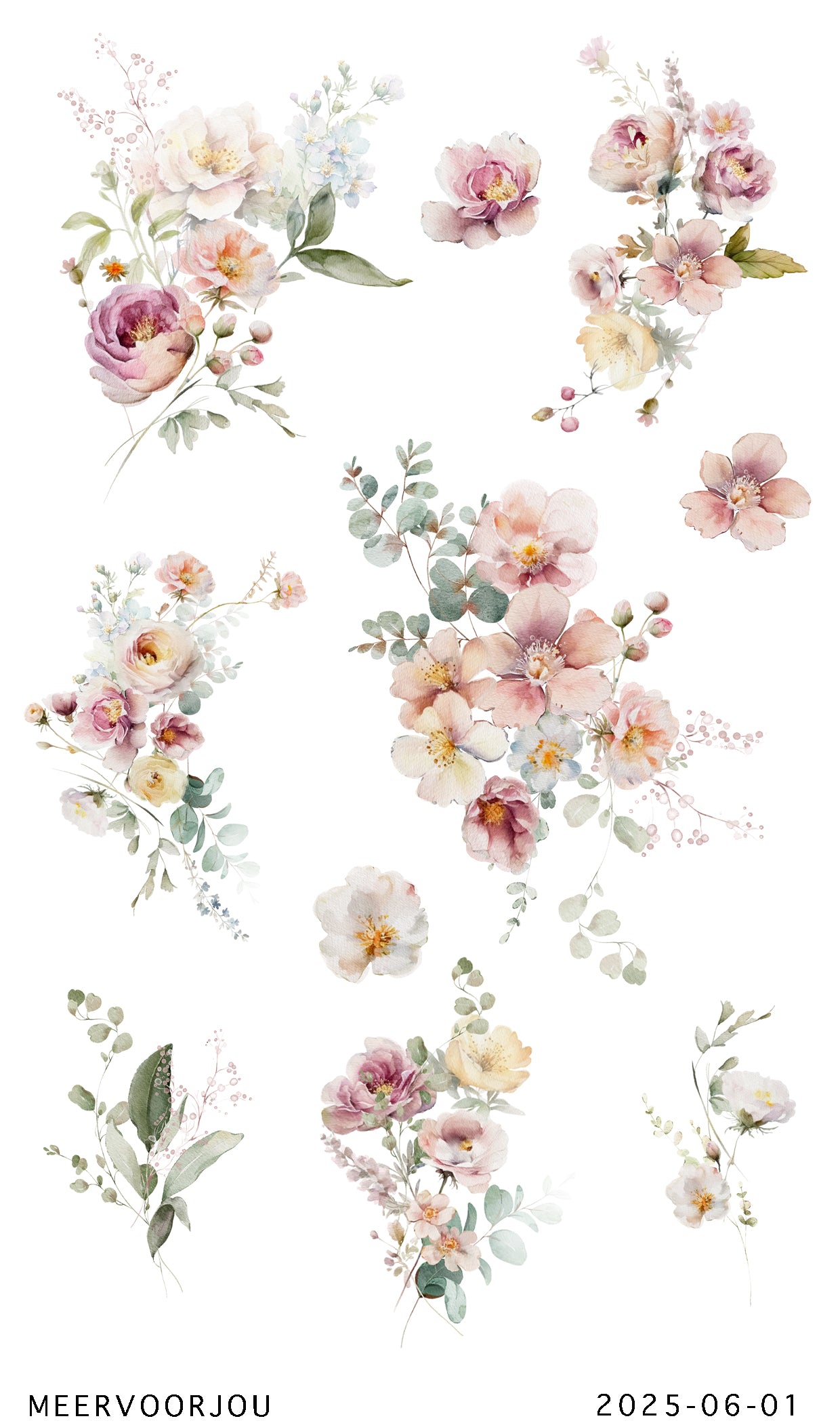 Journal stickerset - Wildflower