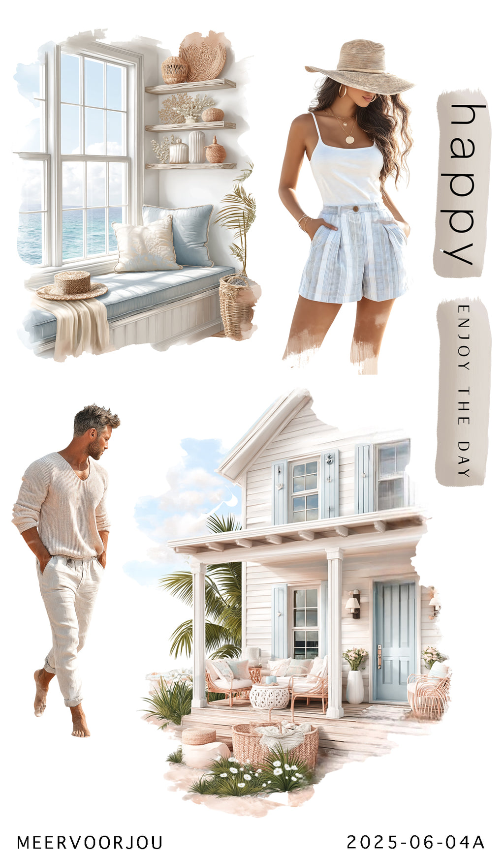 Journal stickerset - Boho Costal