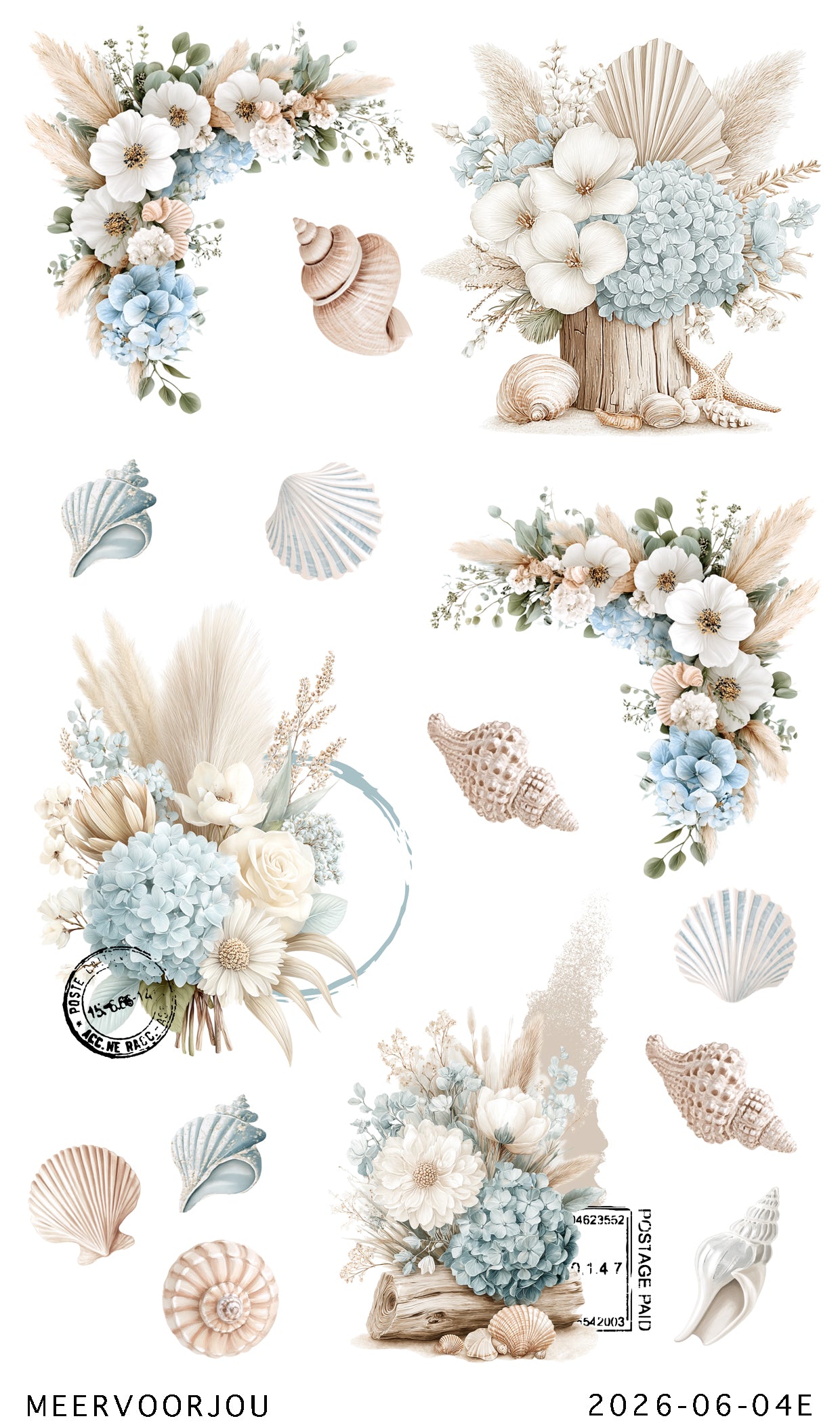 Journal stickerset - Boho Costal