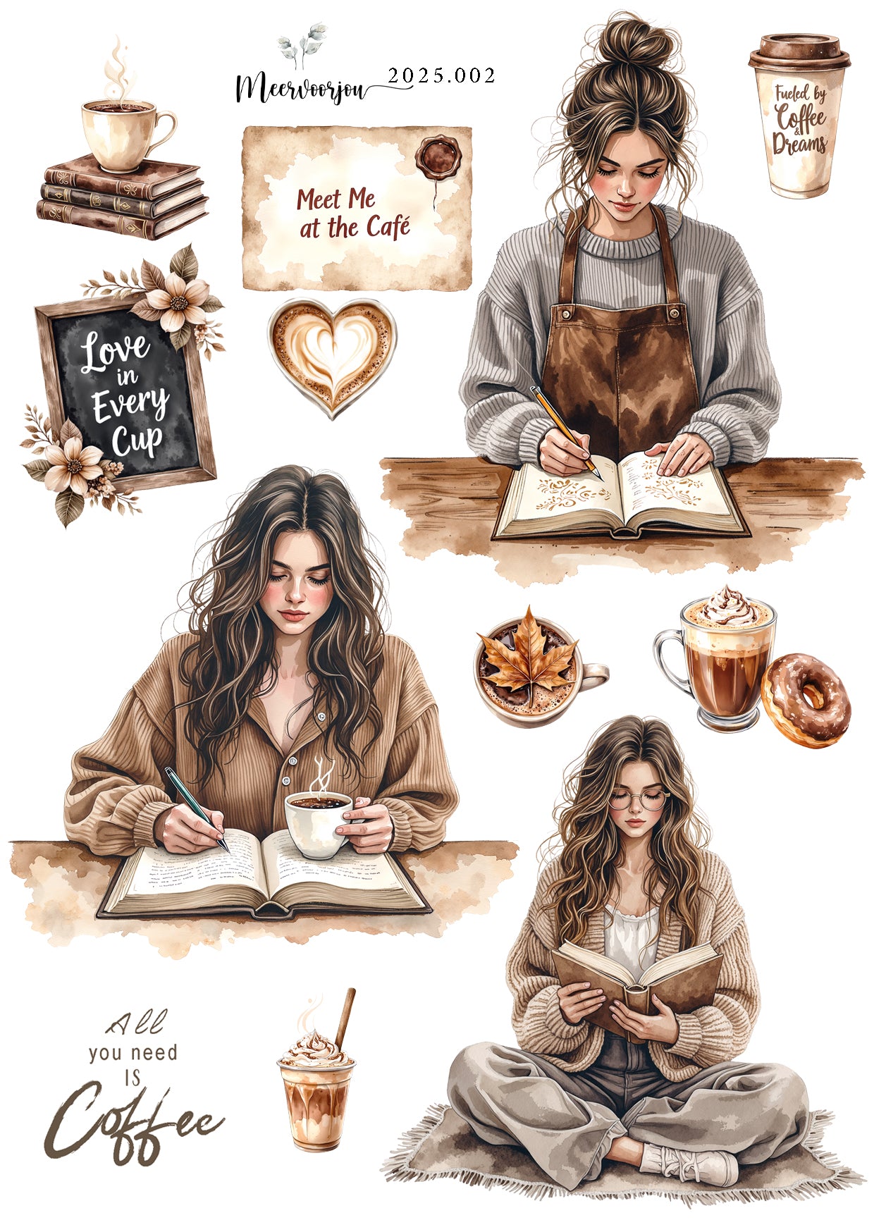 Journal sticker - All you need is Coffee