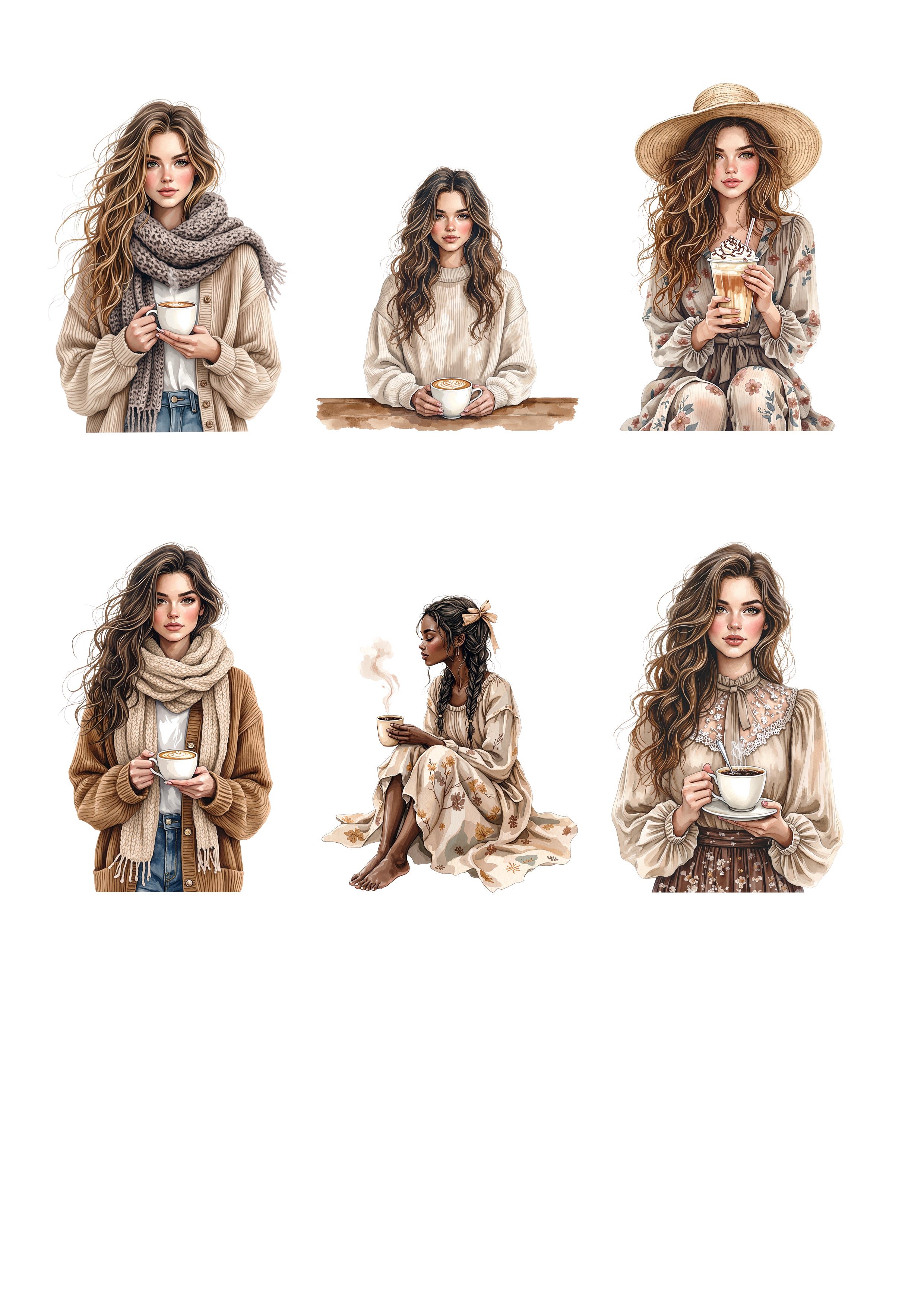 Journal Sticker - Coffee girls