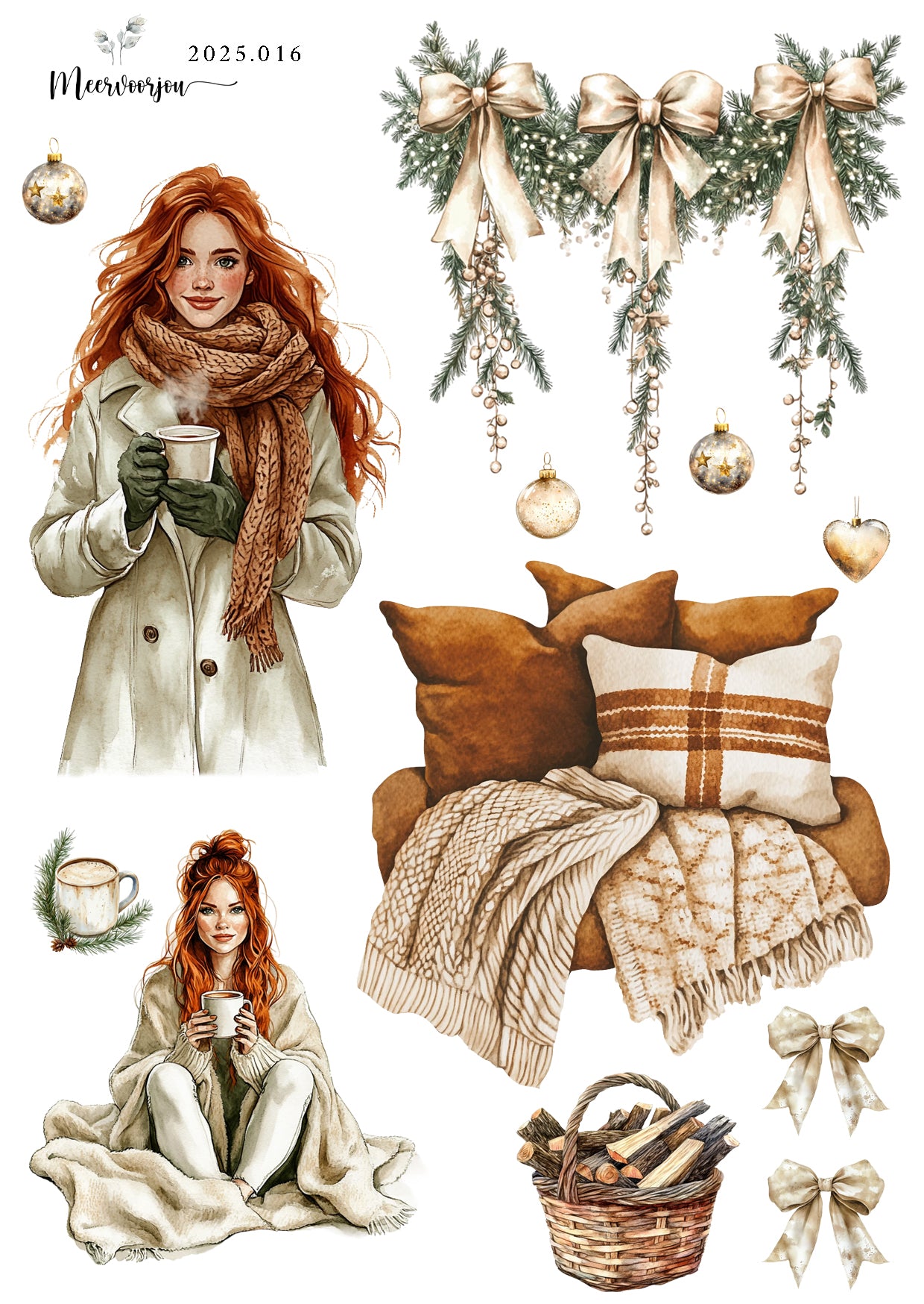 Journal sticker - Christmas time 01