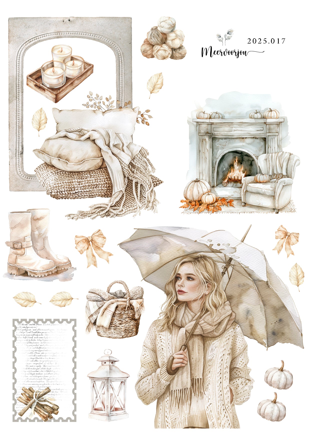 Journal sticker - Cozy herfst