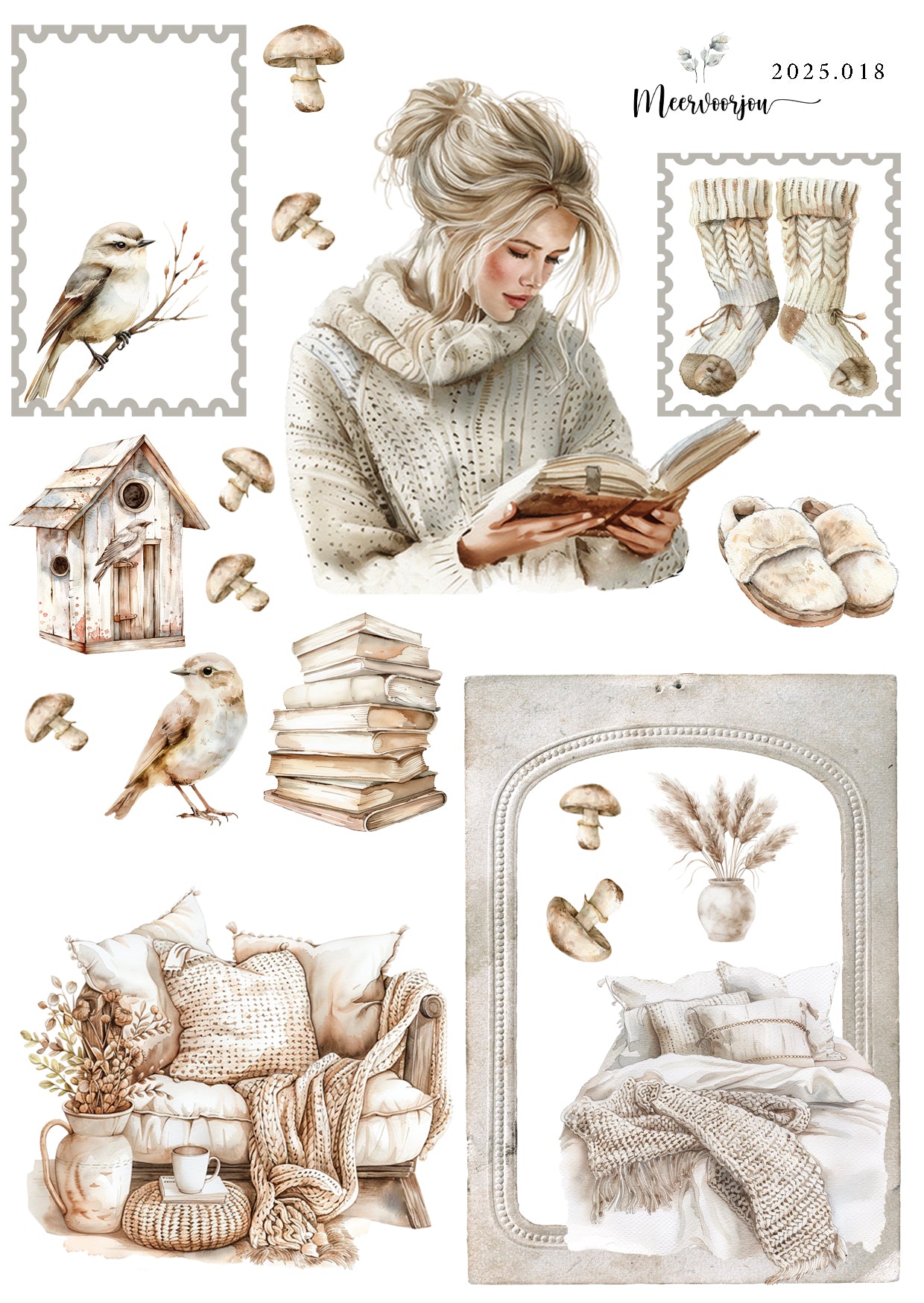 Journal sticker - Cozy herfst 01