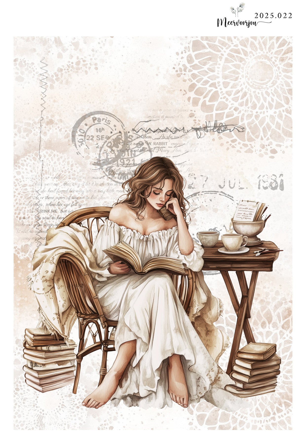 Journal sticker - boho summer 04