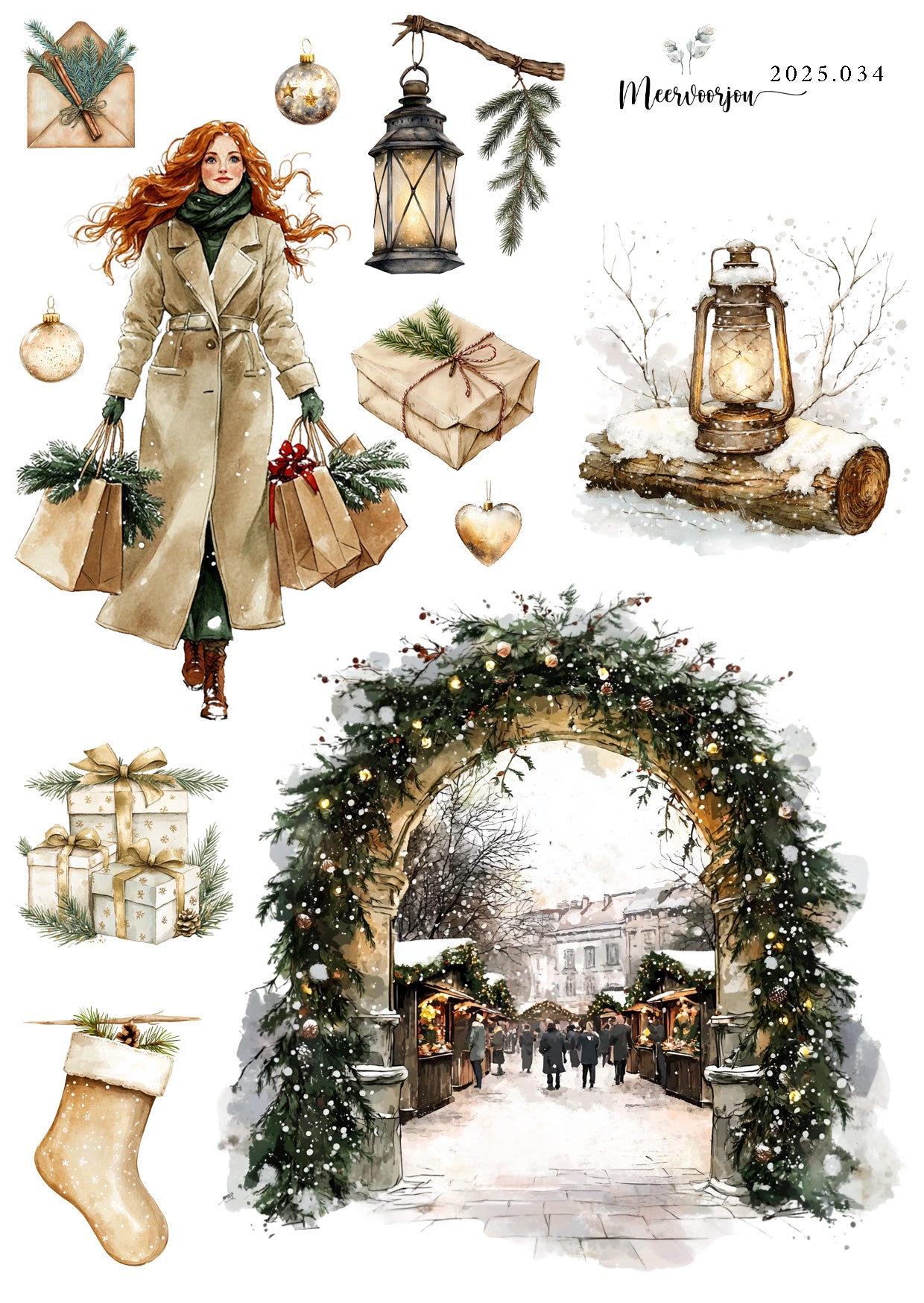 Journal sticker - Christmas time 02