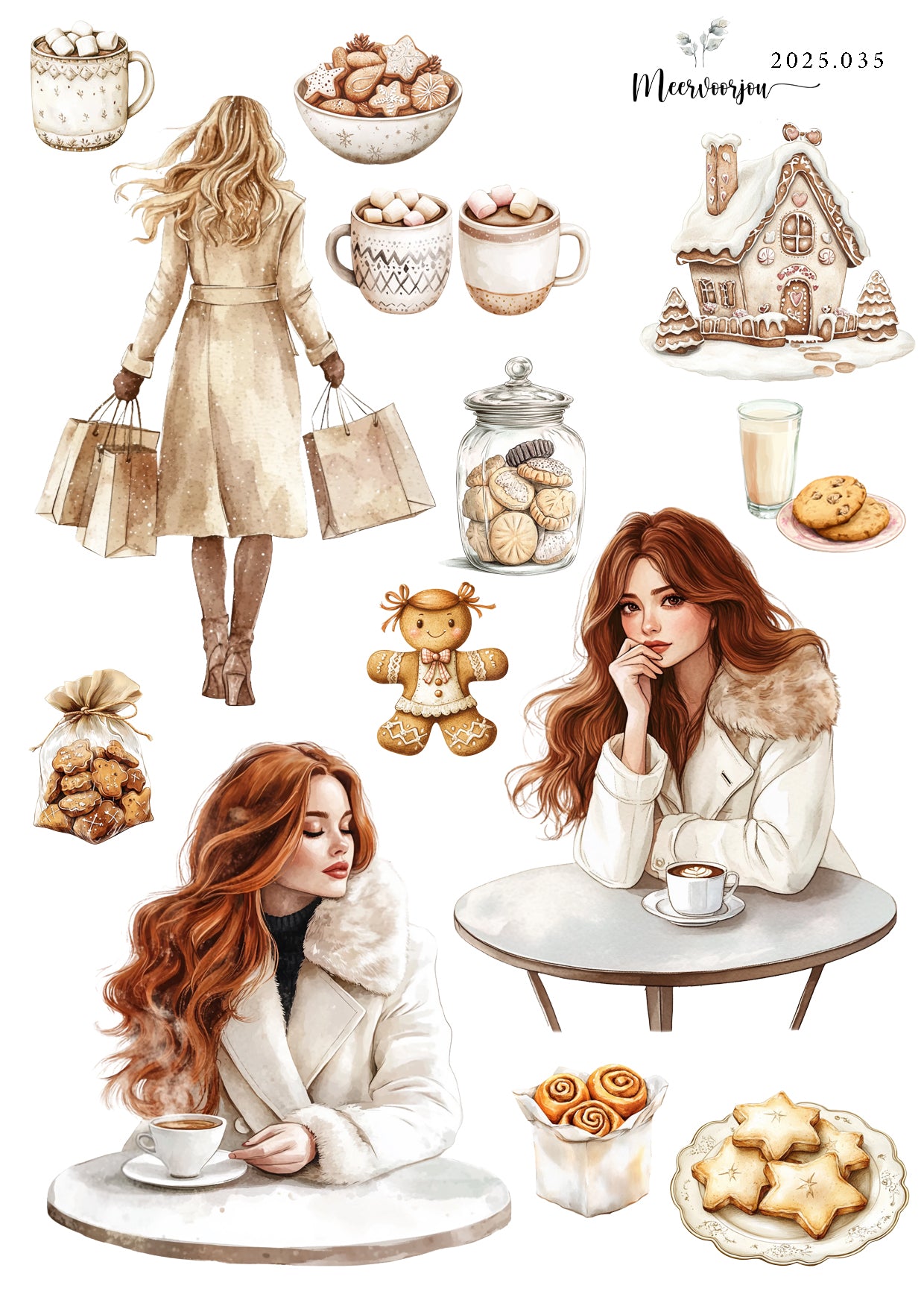 Journal sticker - Christmas time 03