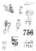 Journal sticker - Background numbers