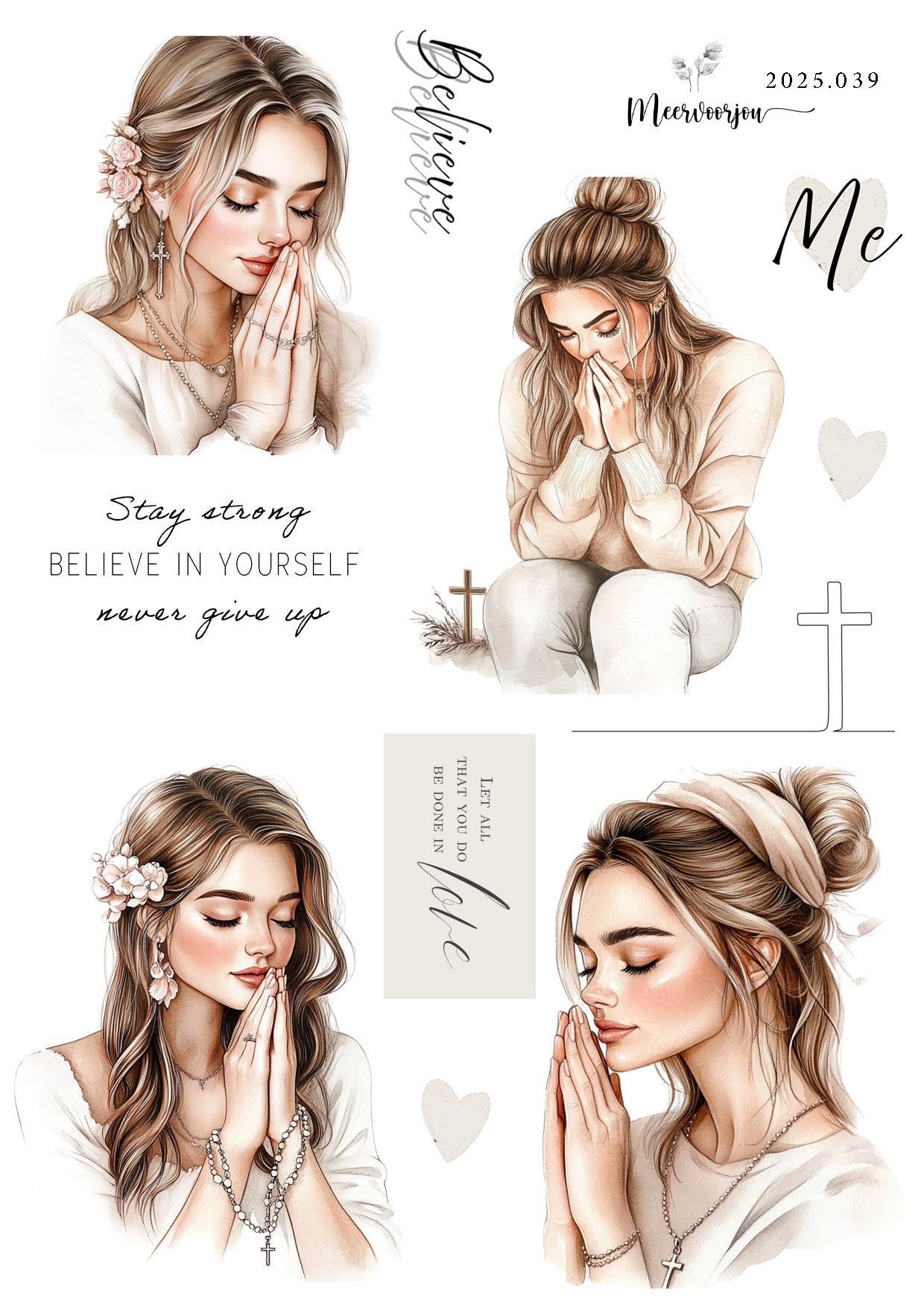 Journal sticker - Believe