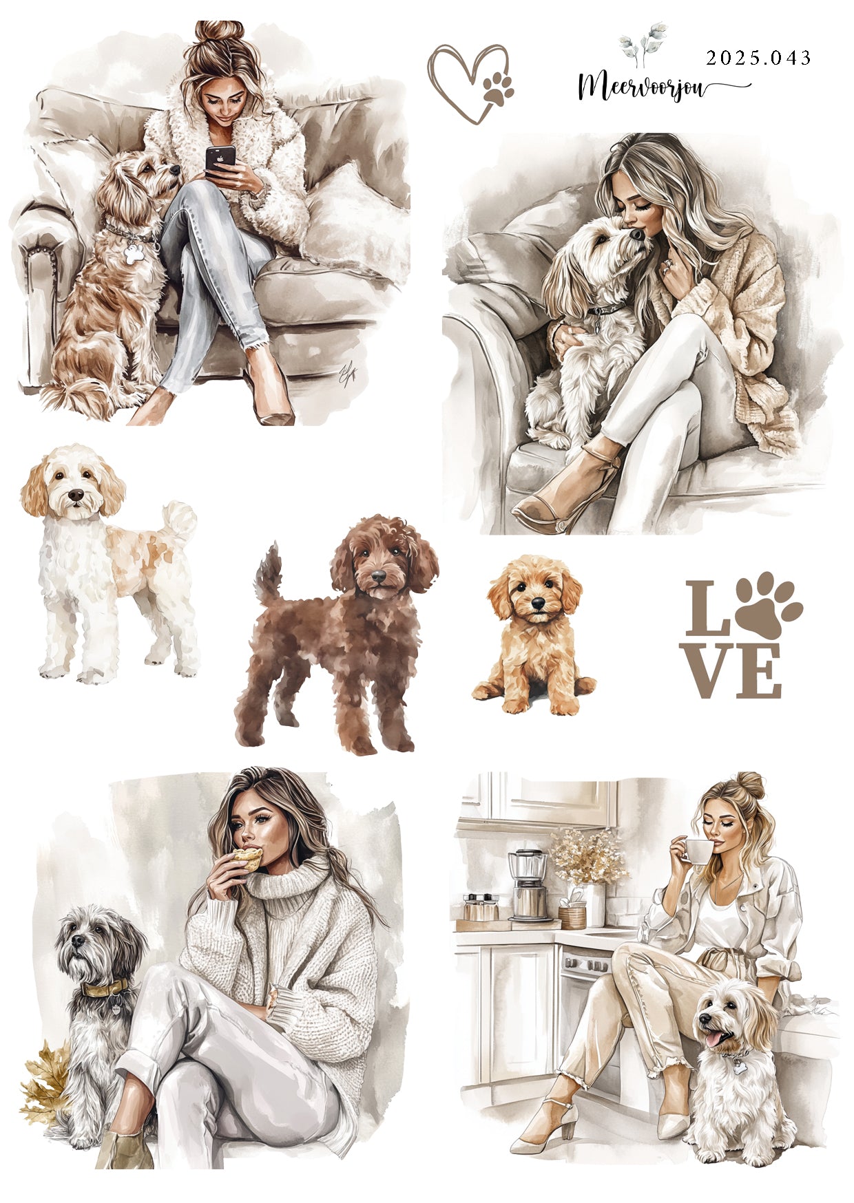 Journal sticker - Me and my dog