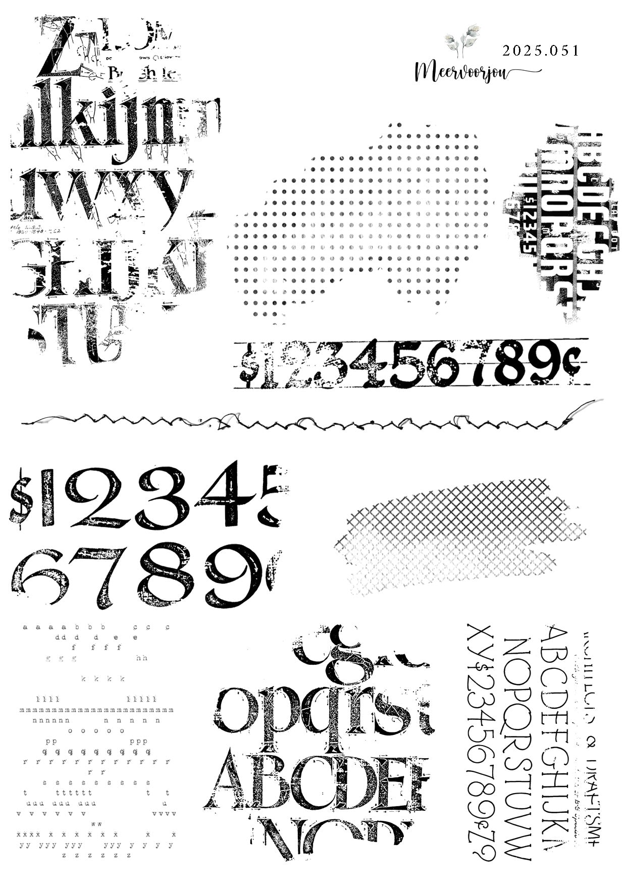 Journal sticker - Background Words