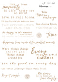 Journal sticker - Mindful words