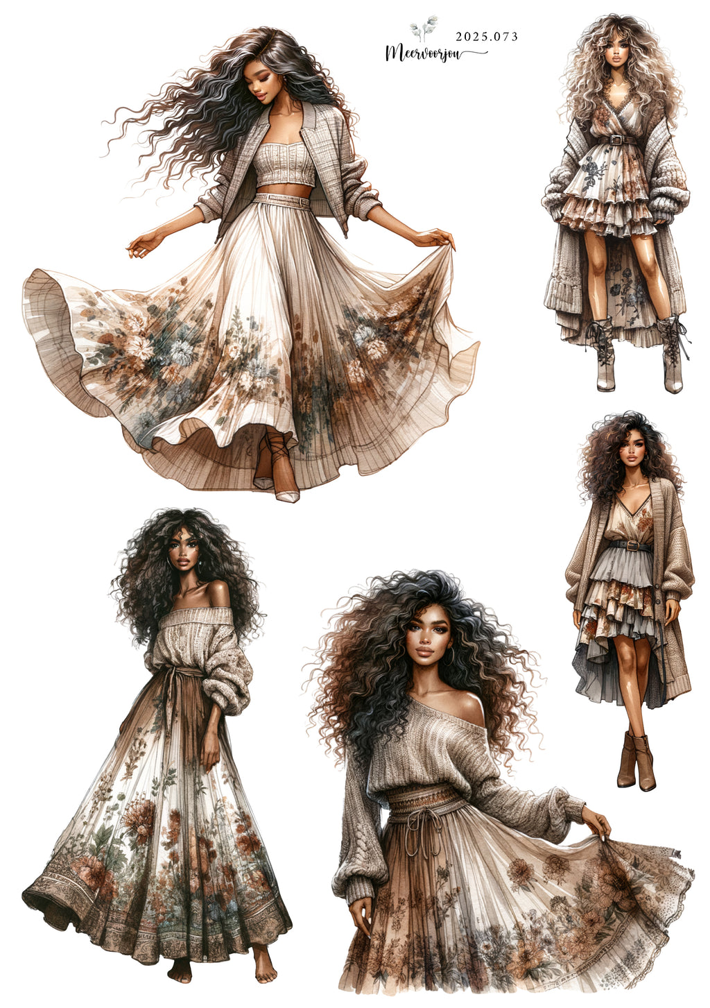 Journal sticker - serie Bohemian