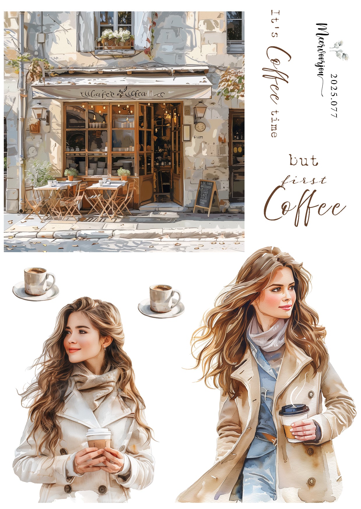 Journal sticker - But first Coffee 02