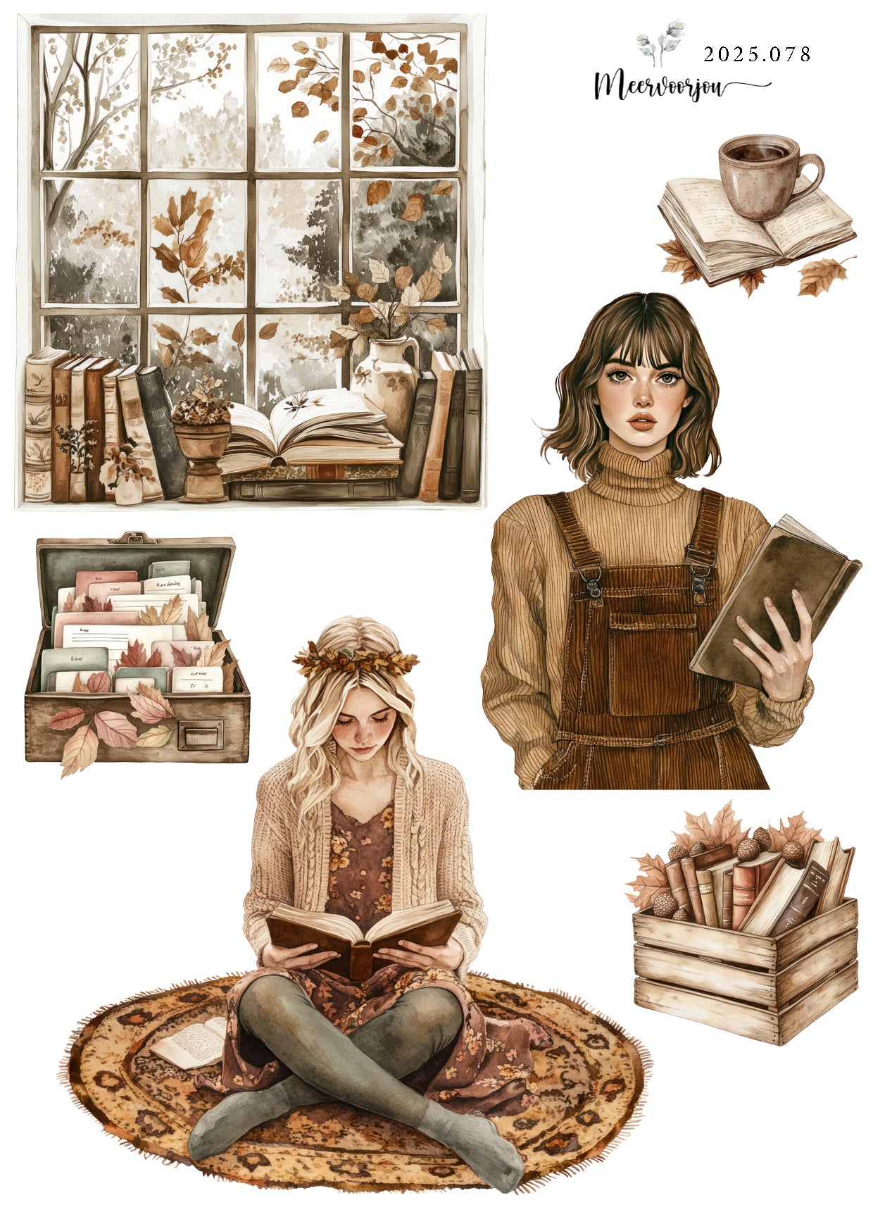 Journal sticker - Books 03