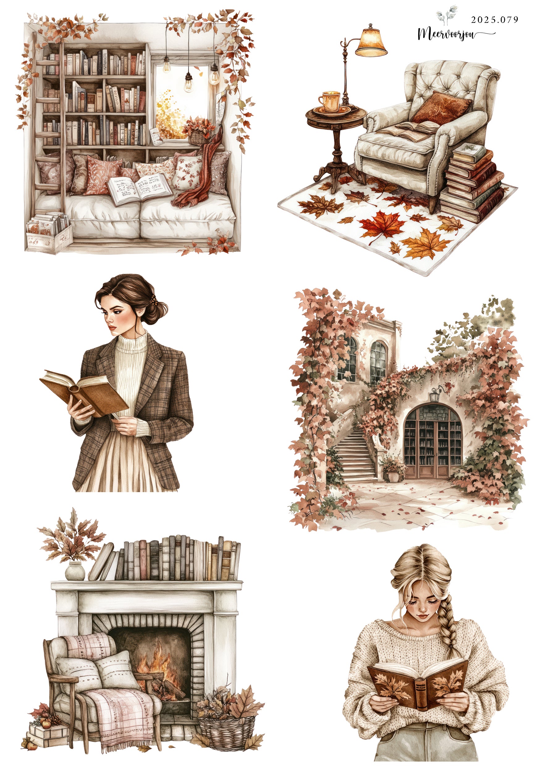 Journal sticker - Books 02