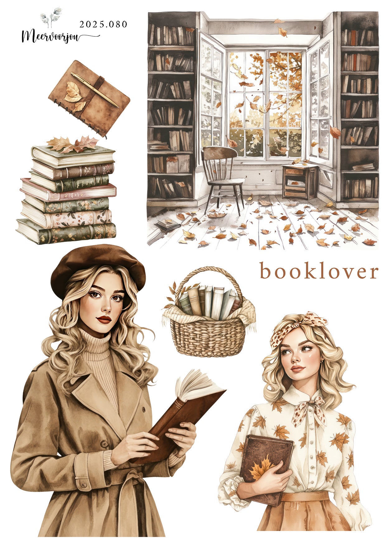 Journal sticker - Books 01