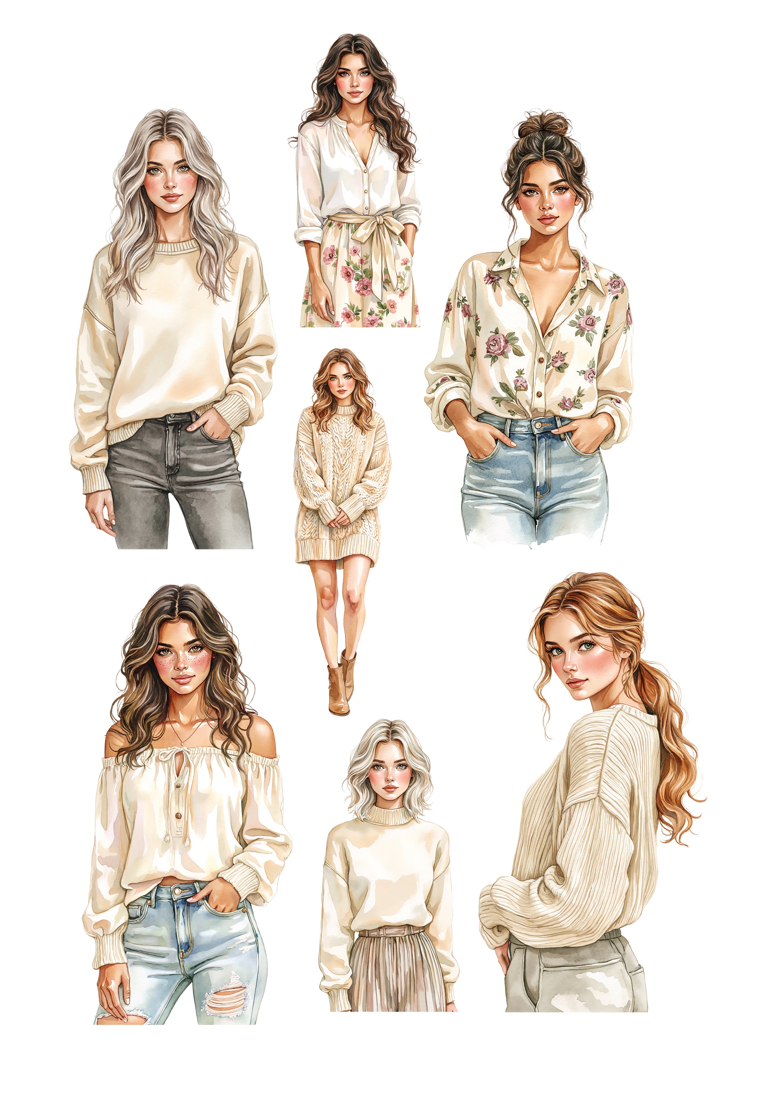 Journal sticker- girls