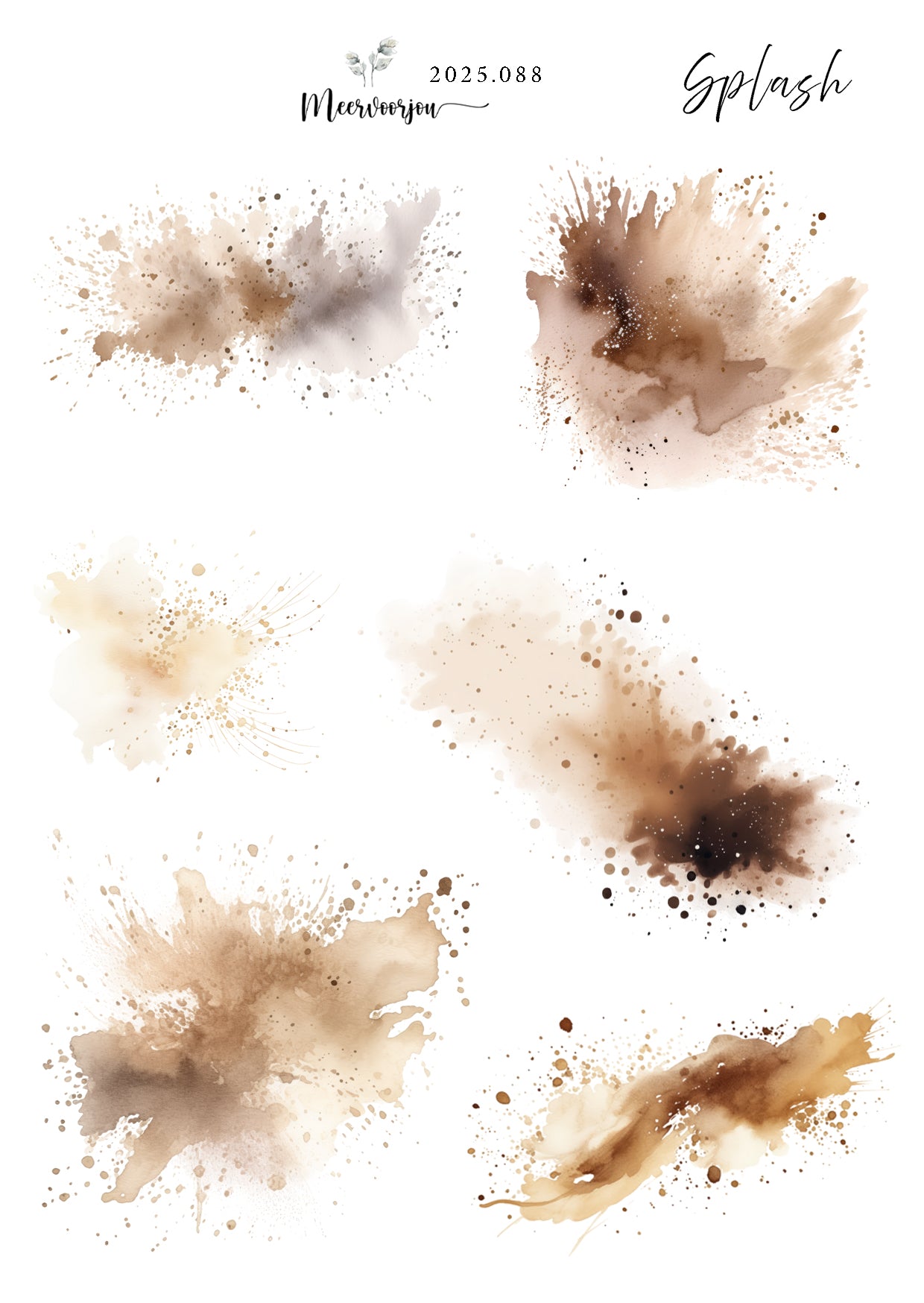 Journal sticker - Splash