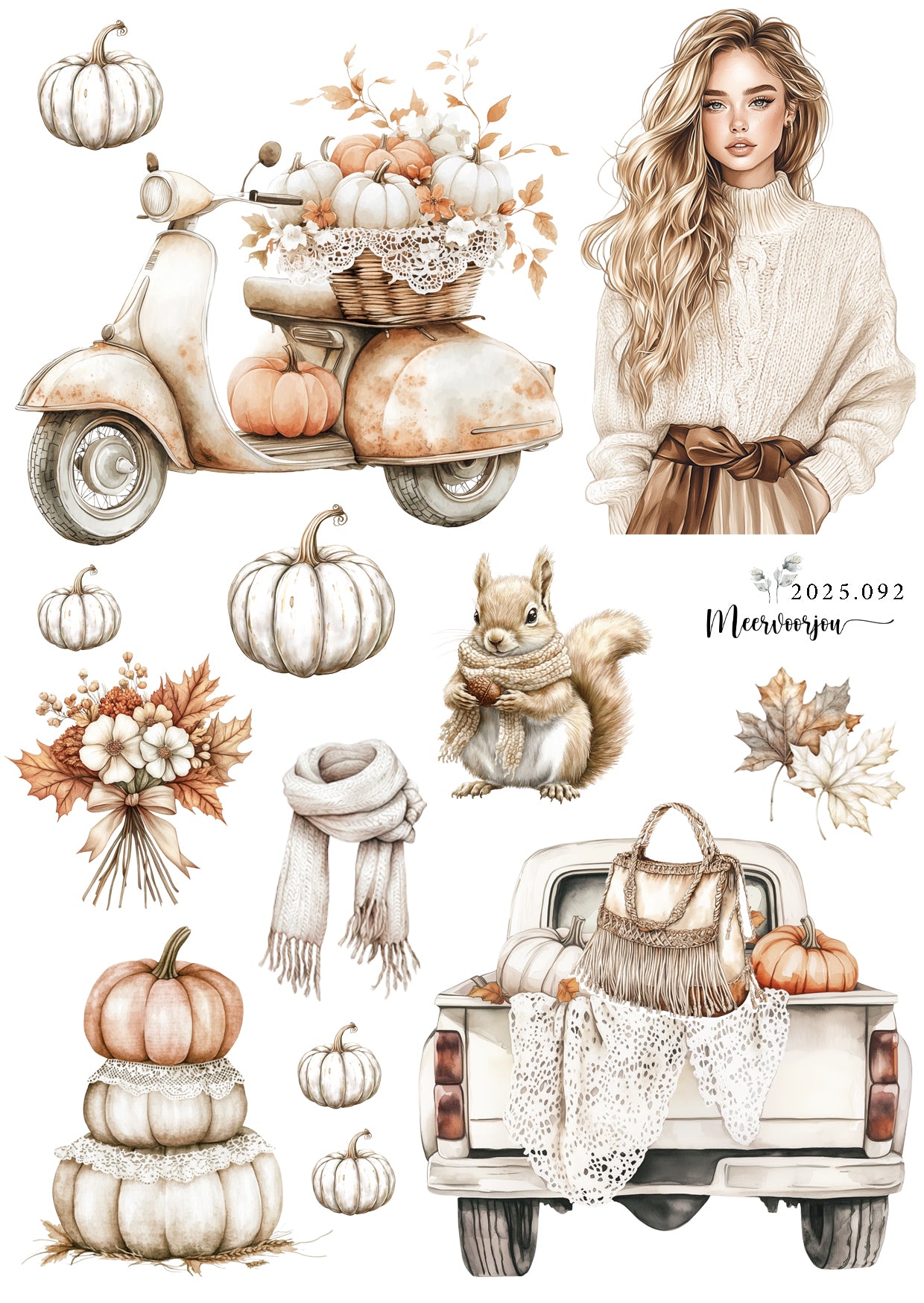 Journal sticker - Falling for books 01