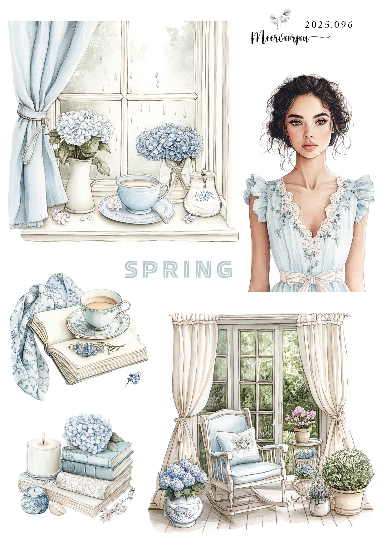 Journal sticker - Spring Season set