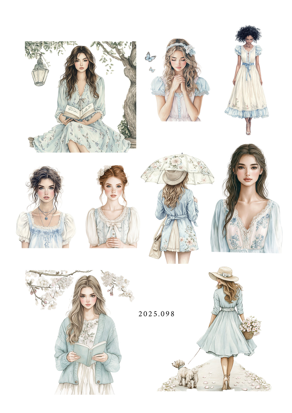 Journal sticker - Spring Season set