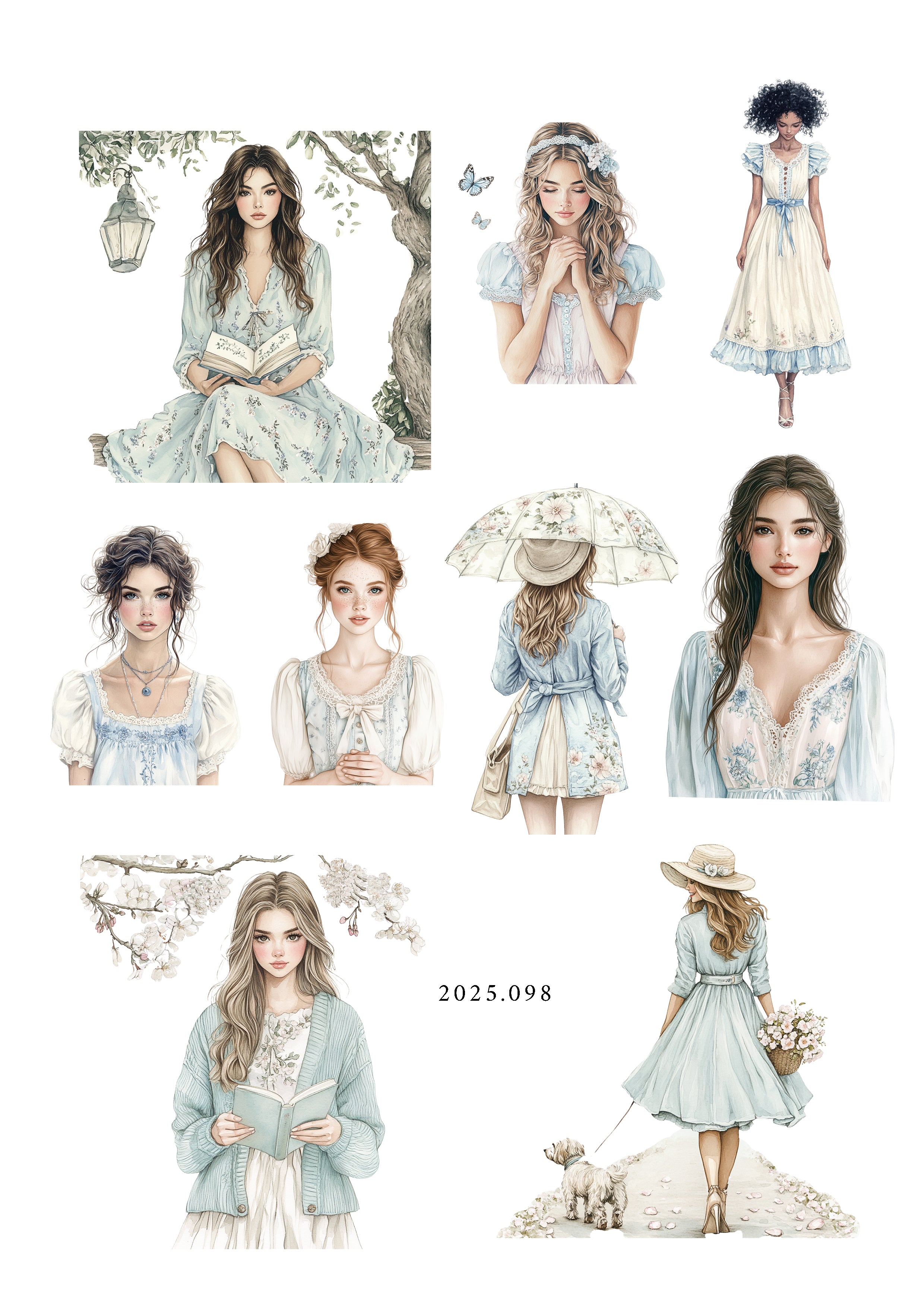 Journal sticker - Spring Season set