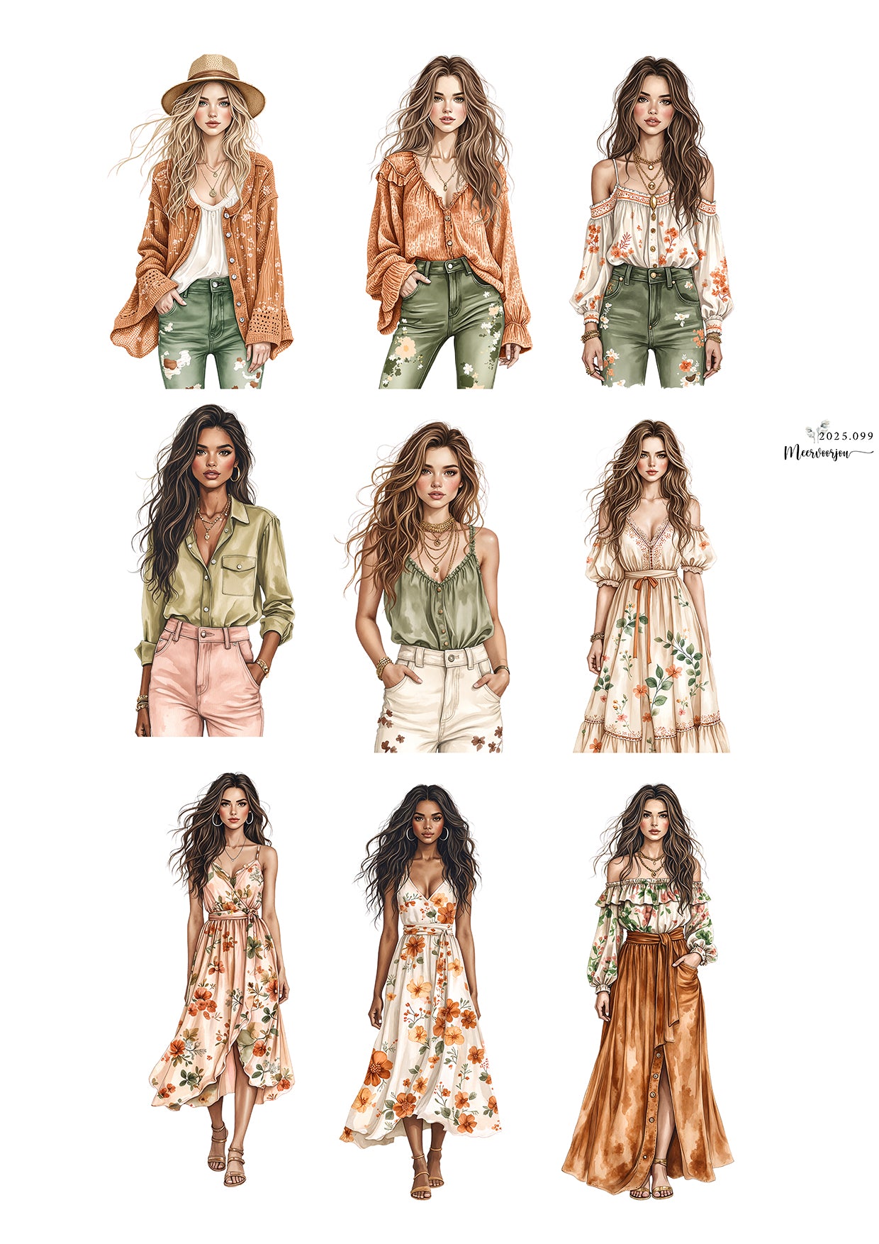 Journal sticker zakje -  Cozy Summer