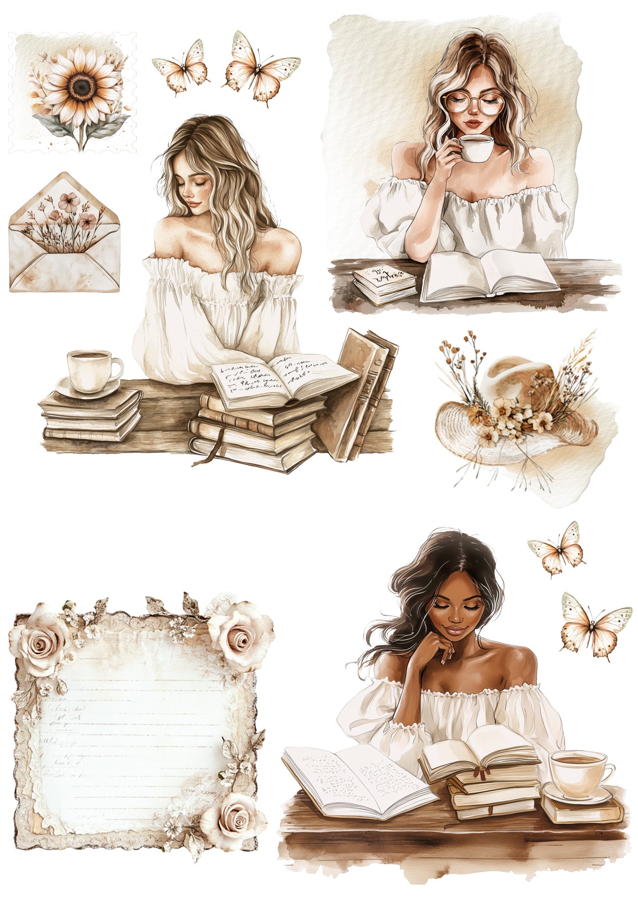 Journal sticker - boho summer 01