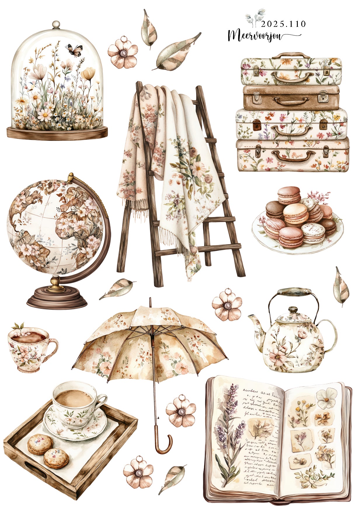 Journal stickers  - beautiful spring