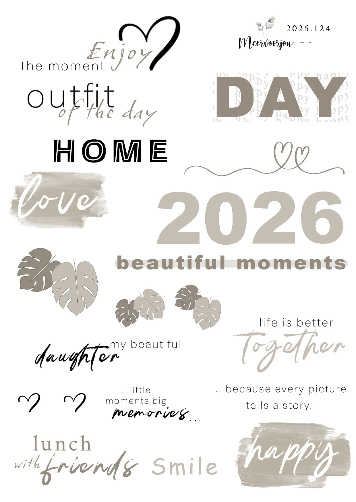 Journal sticker - Moments