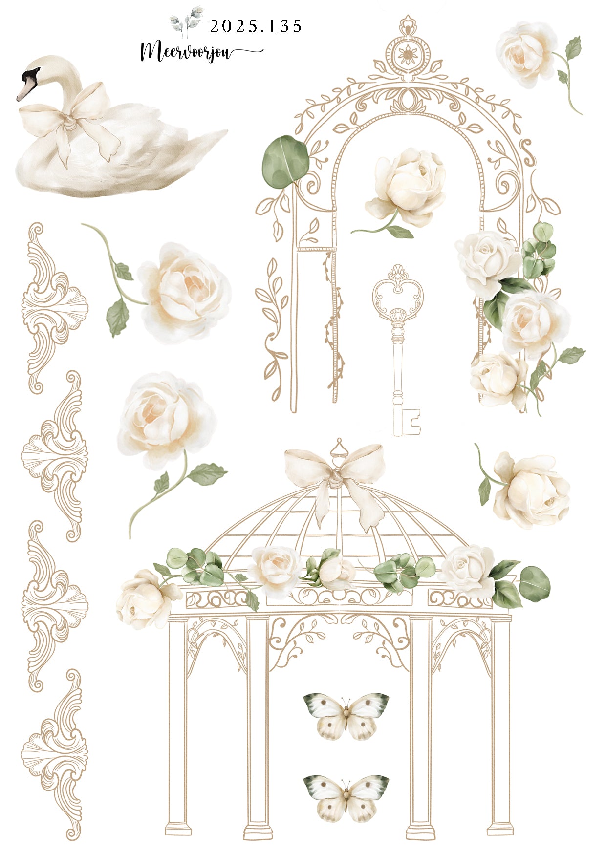 Journal sticker - Bloom Chateau 02