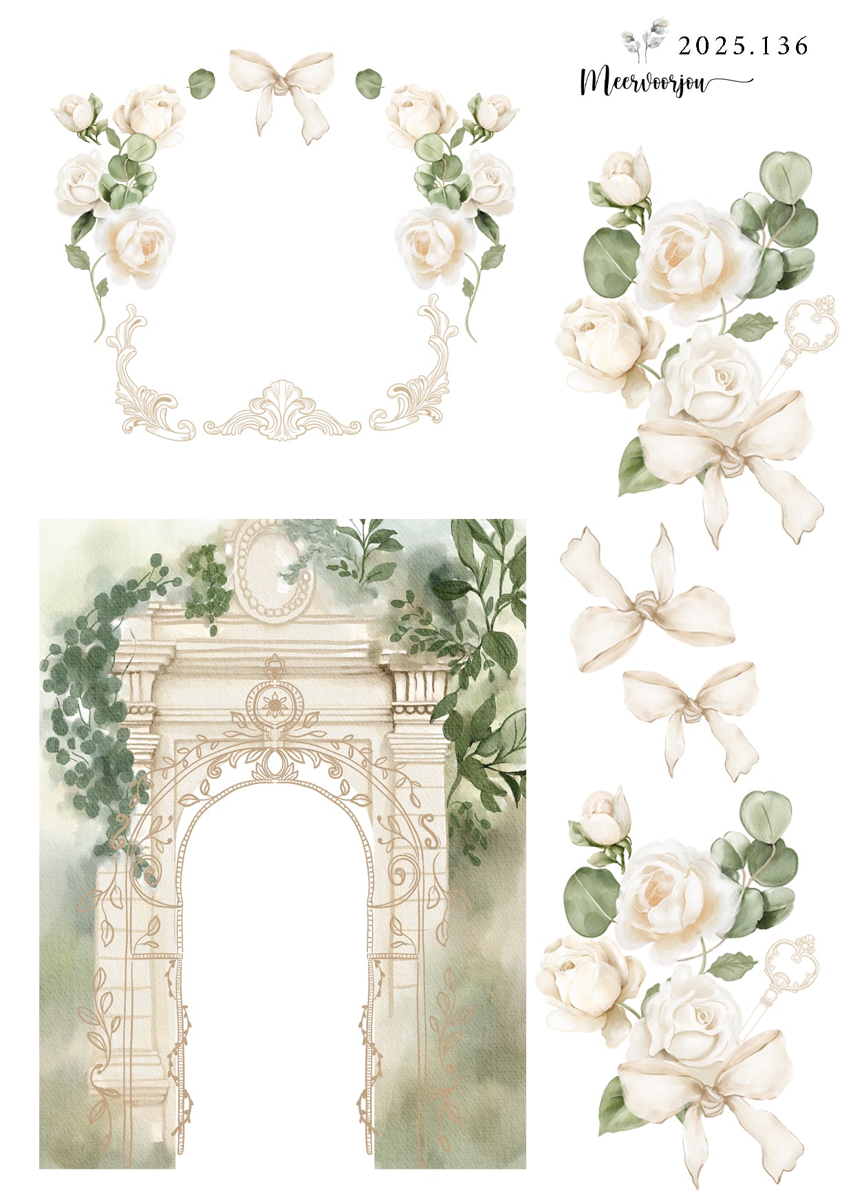 Journal sticker - Bloom Chateau 03