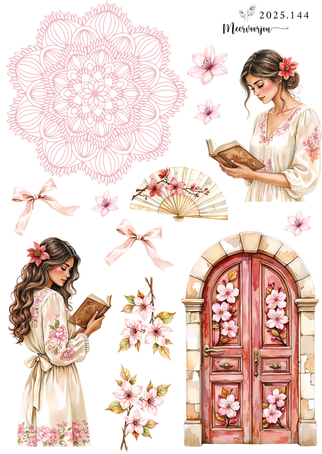 Journal sticker set - Cherry Blossom