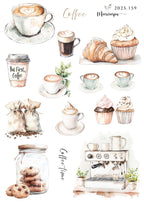 Journalstickerset - Coffee lover