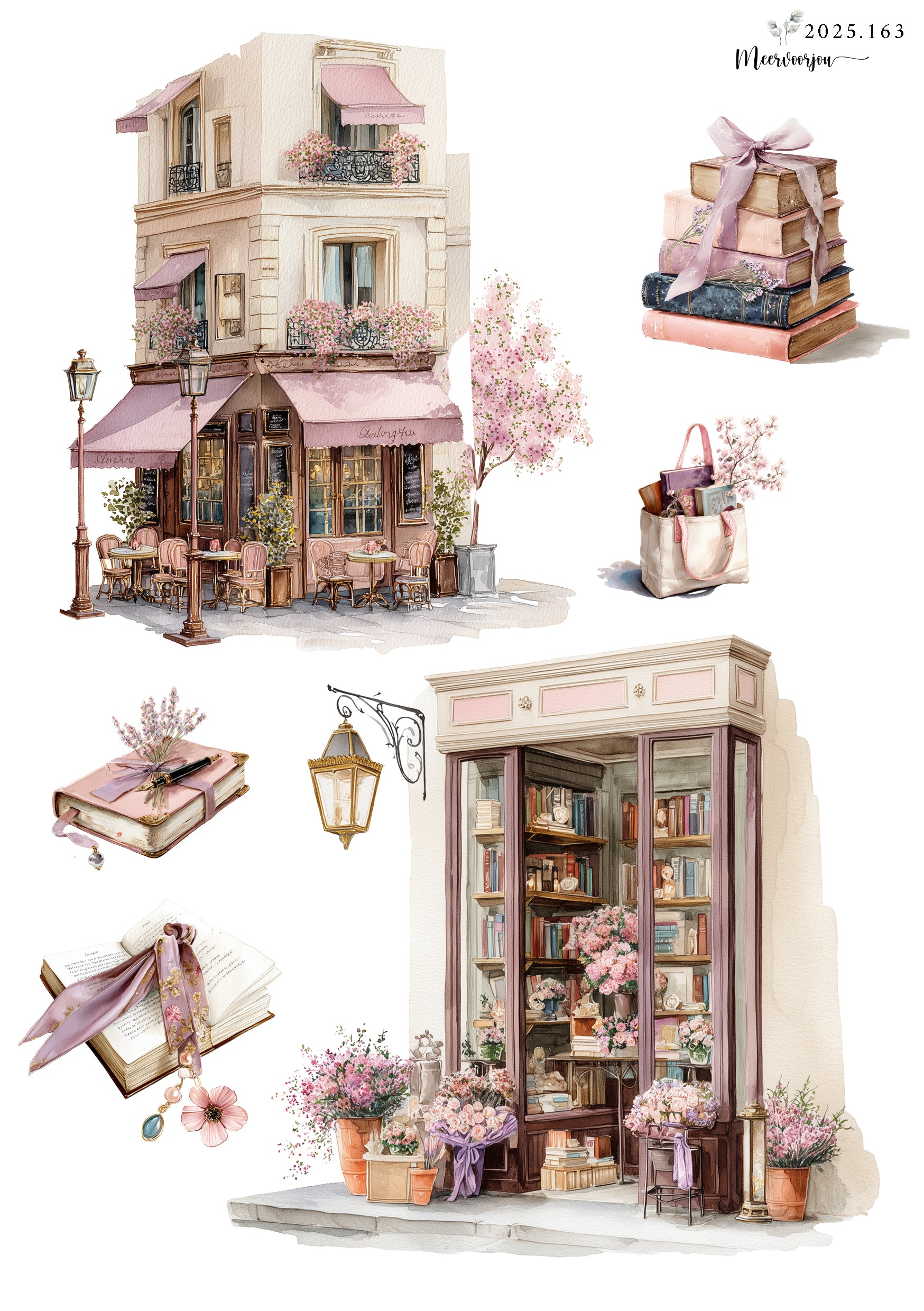 Journalstickerset - spring reading