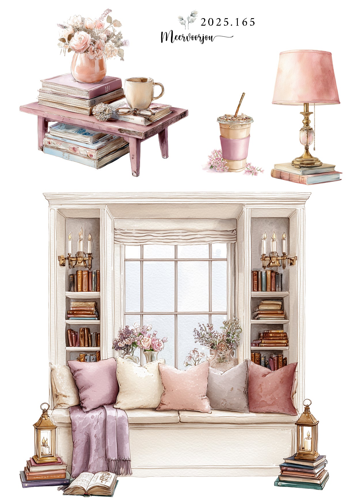 Journalstickerset - spring reading