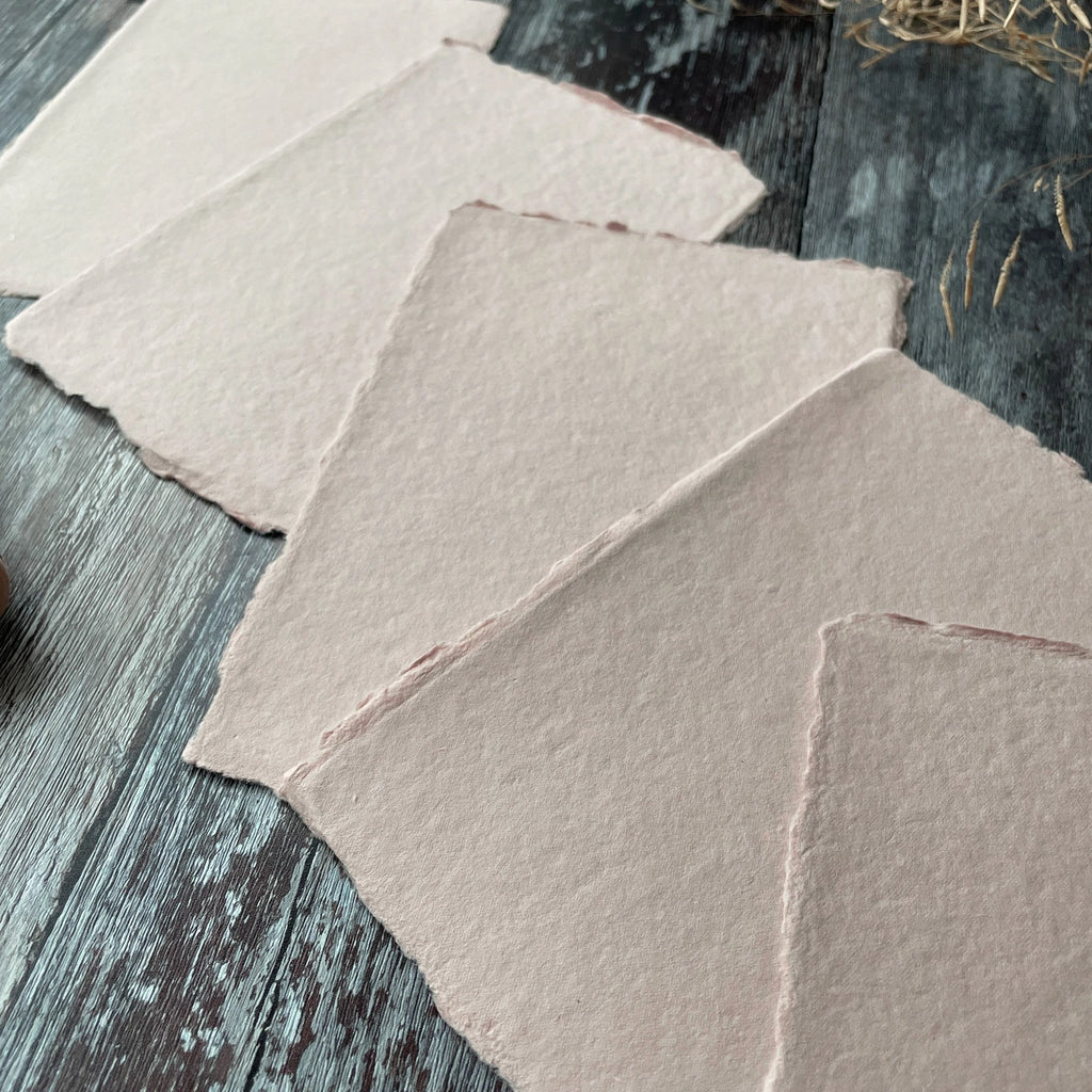 Handmade Cotton Paper - Blush