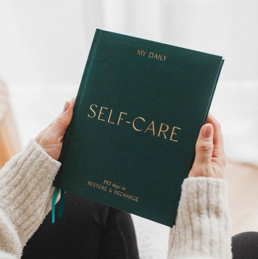 Daily Self-Care (Jupiter) Reflection and Gratitude Journal (Blush&Gold)