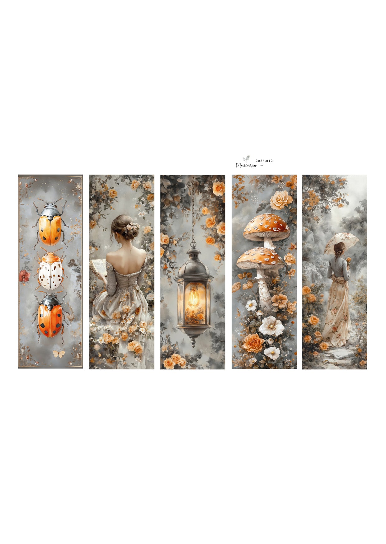 Journal sticker - Autumn Bookmarks 02