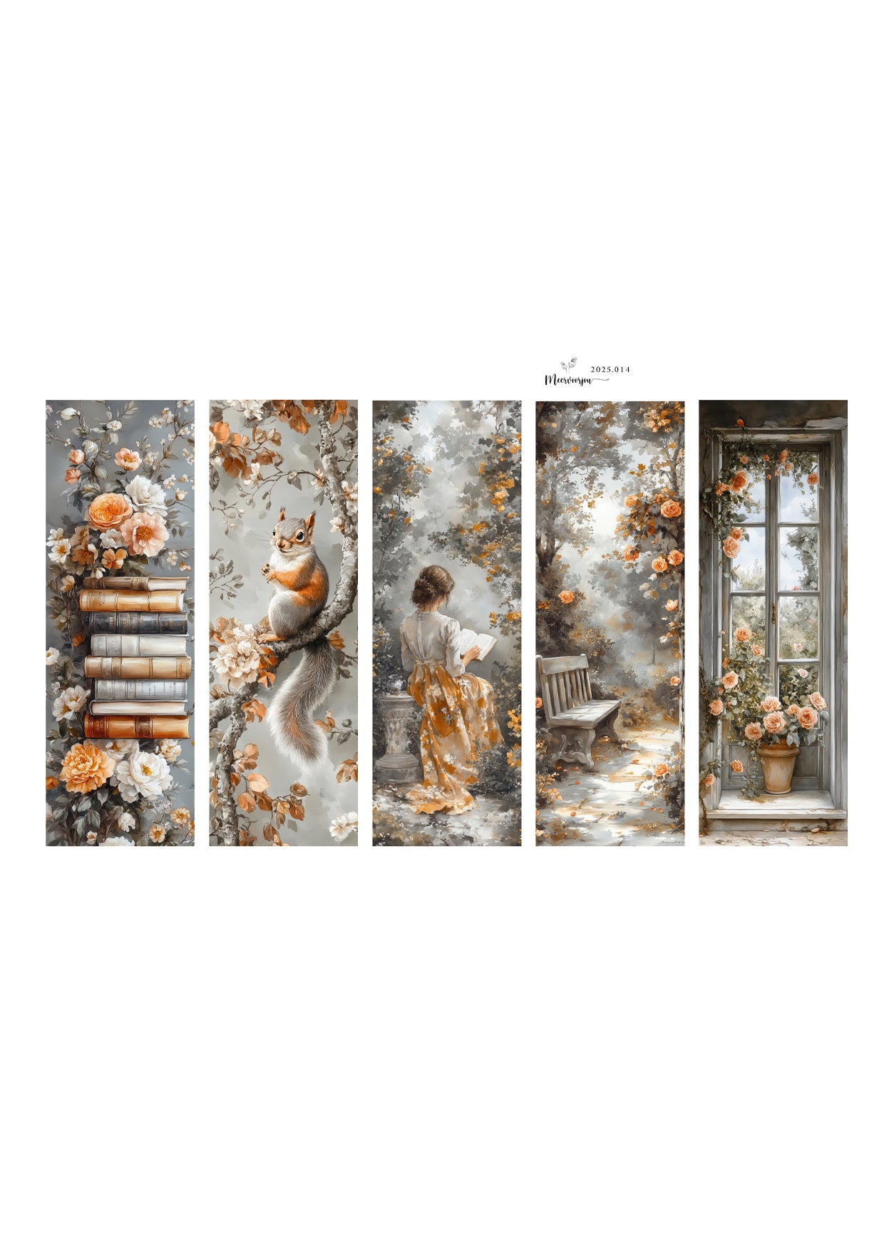 Journal sticker - Autumn Bookmarks 03