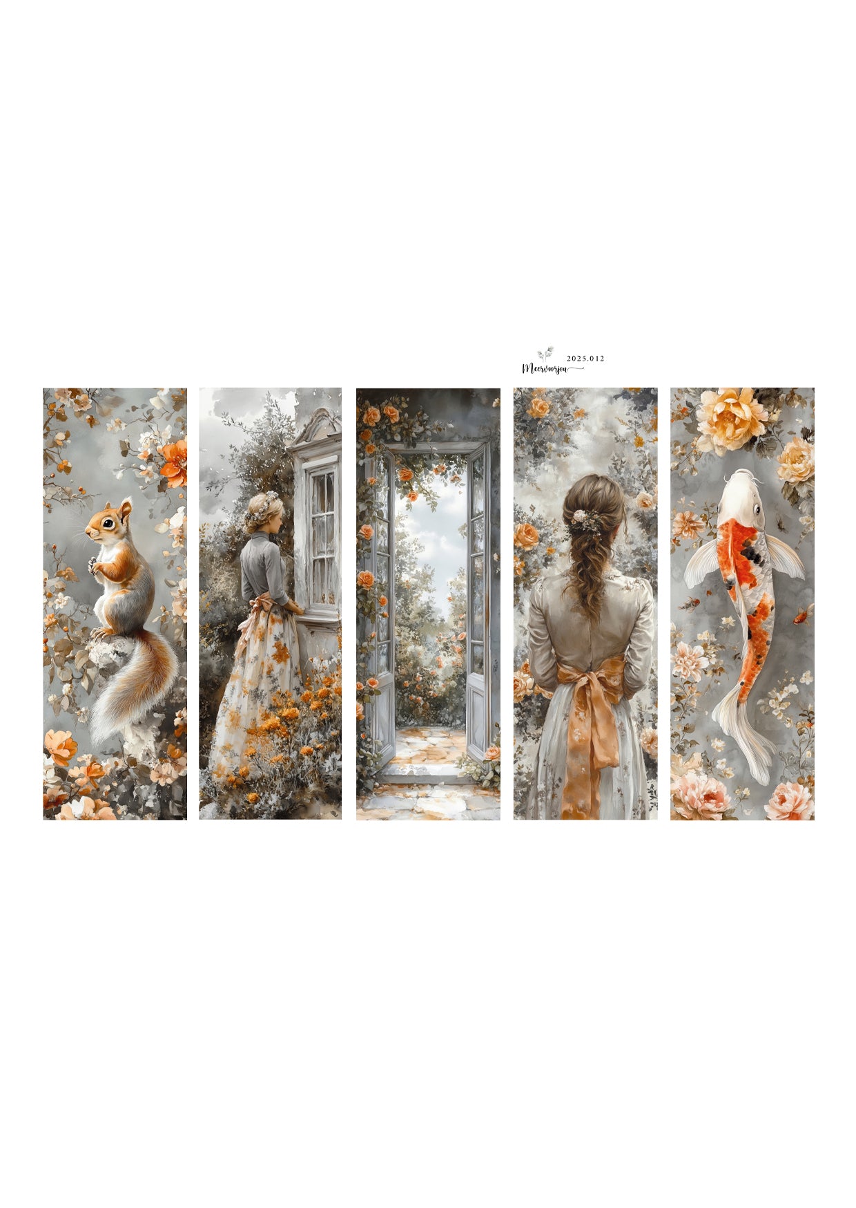 Journal sticker - Autumn Bookmarks 01