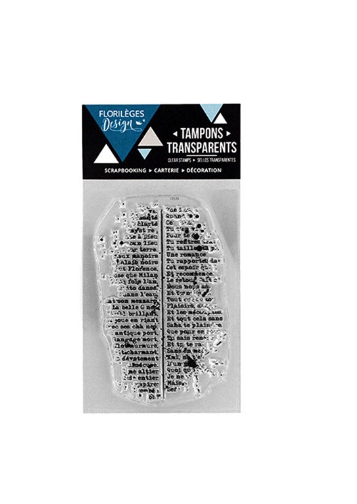 Clear stamp : gedeelde tekst van het merk Florilége Design