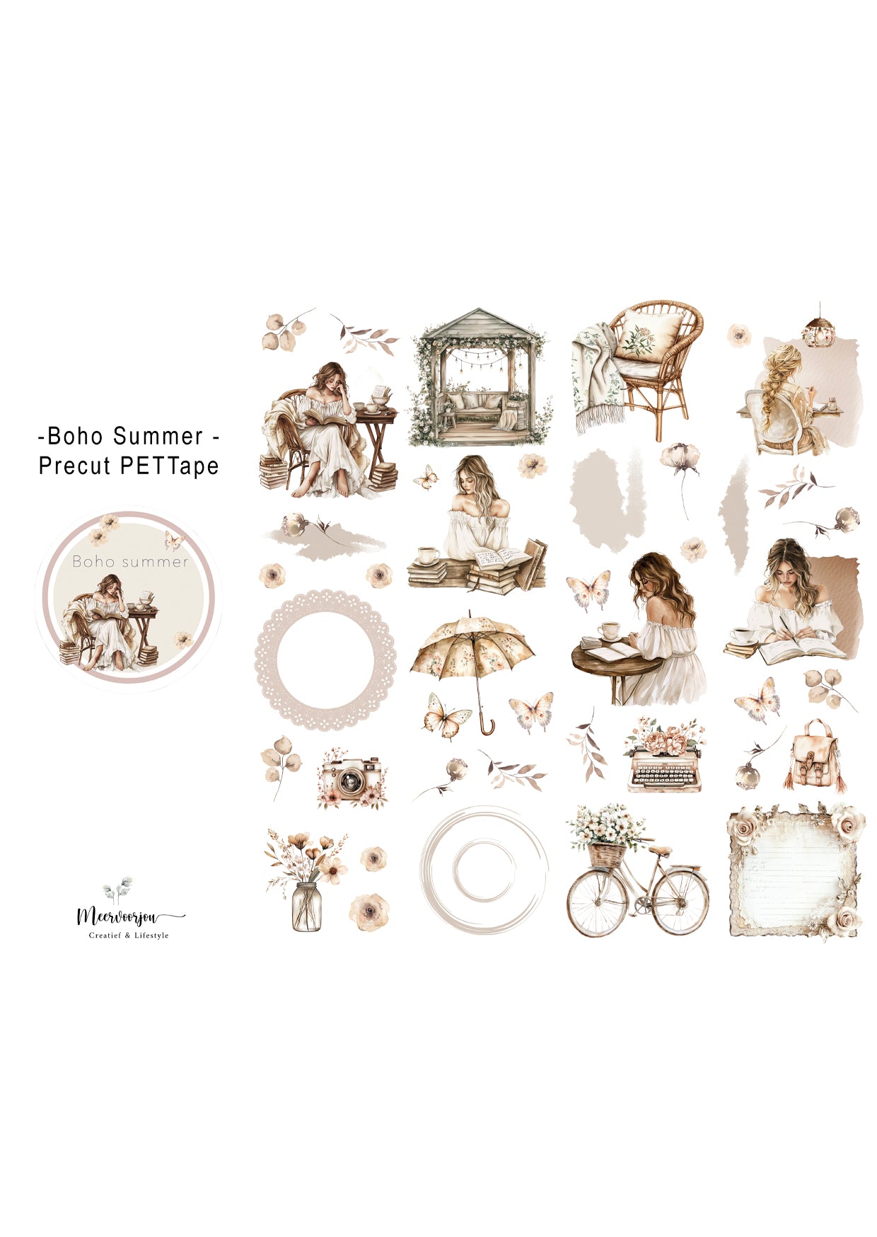 Pre-cut PETTape Boho Summer