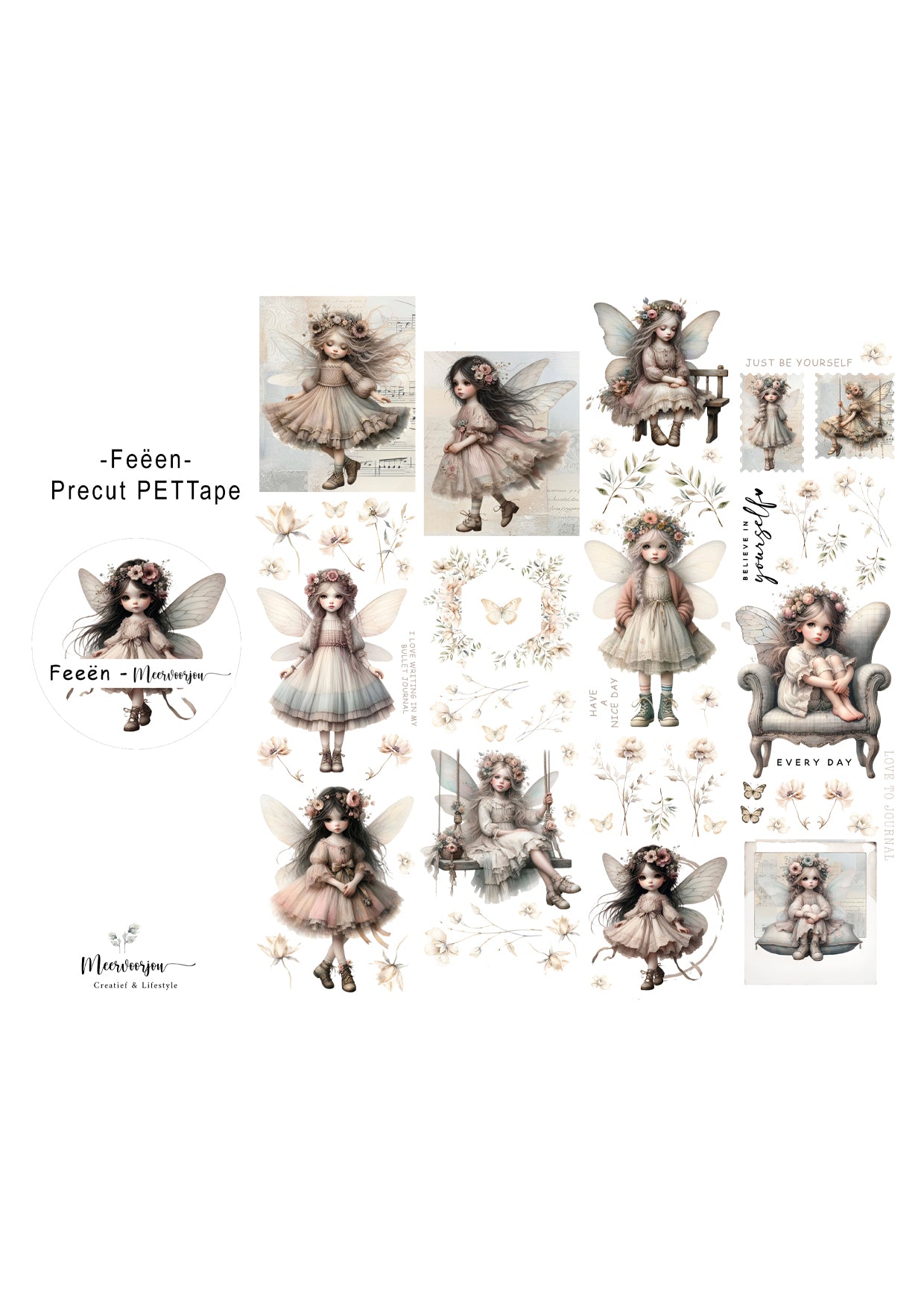Pre-cut PETTape - Feeën