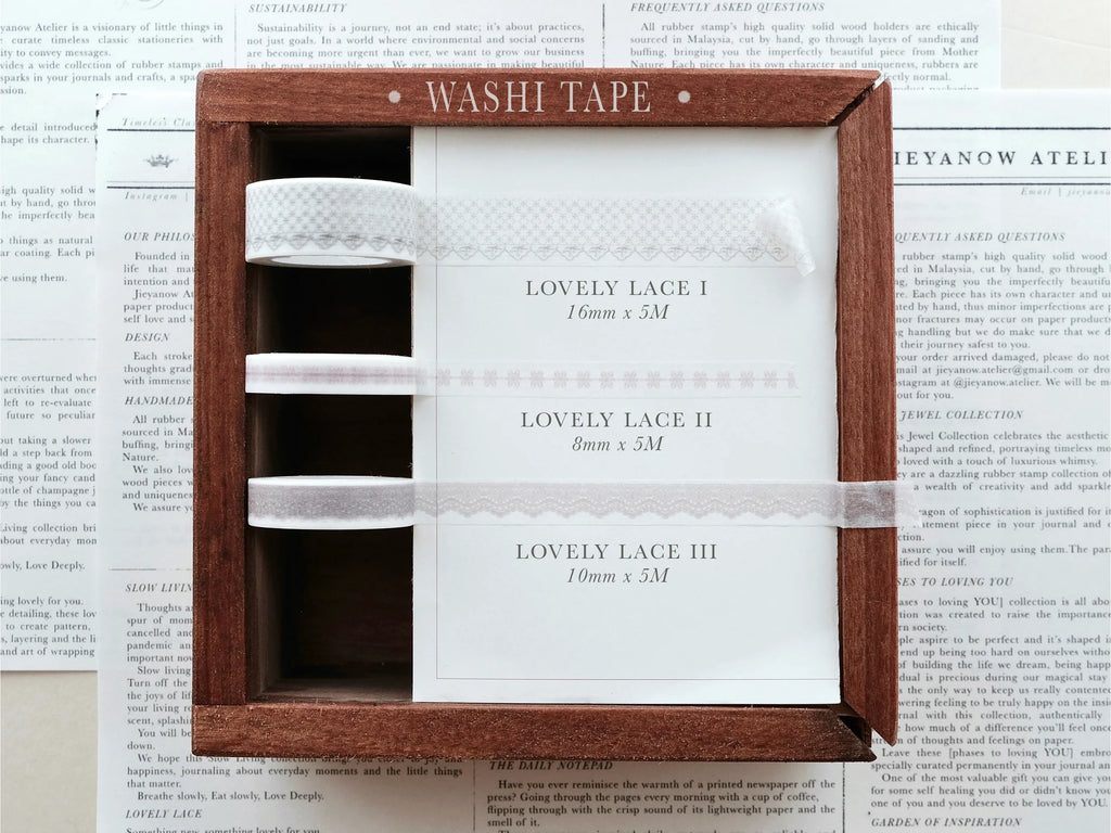 Washitape van het merk Jieyanow Atelier - Lovely lace