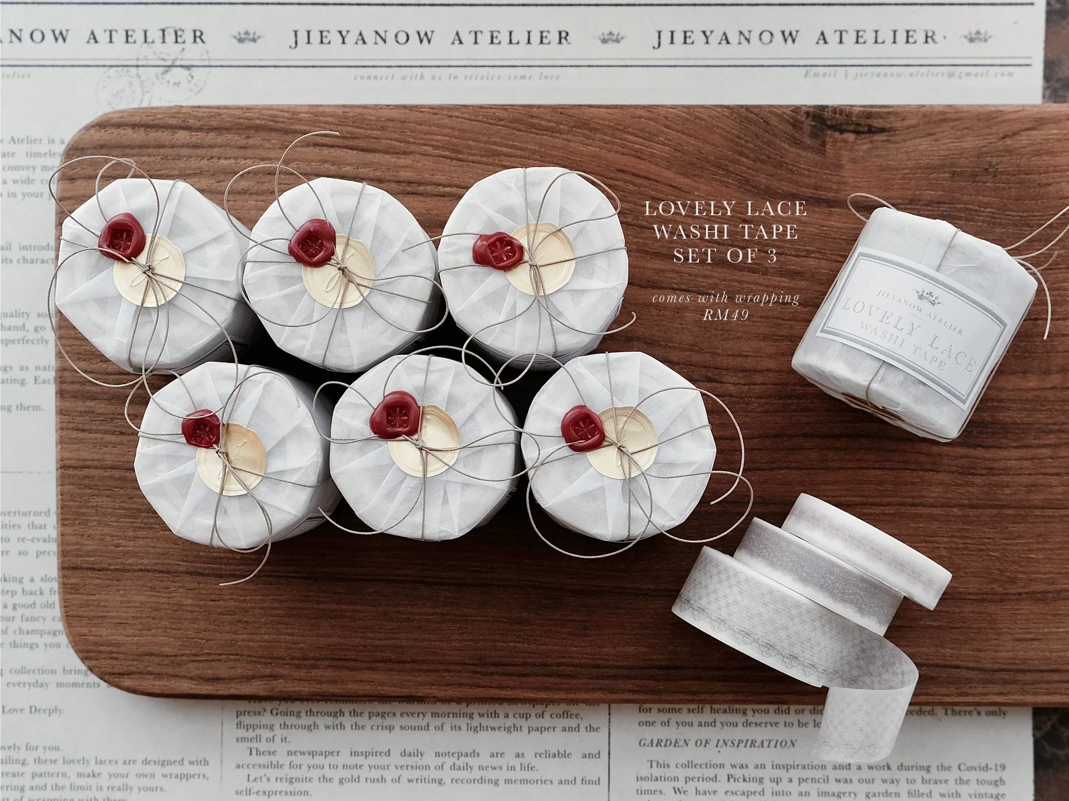 Washitape van het merk Jieyanow Atelier - Lovely lace